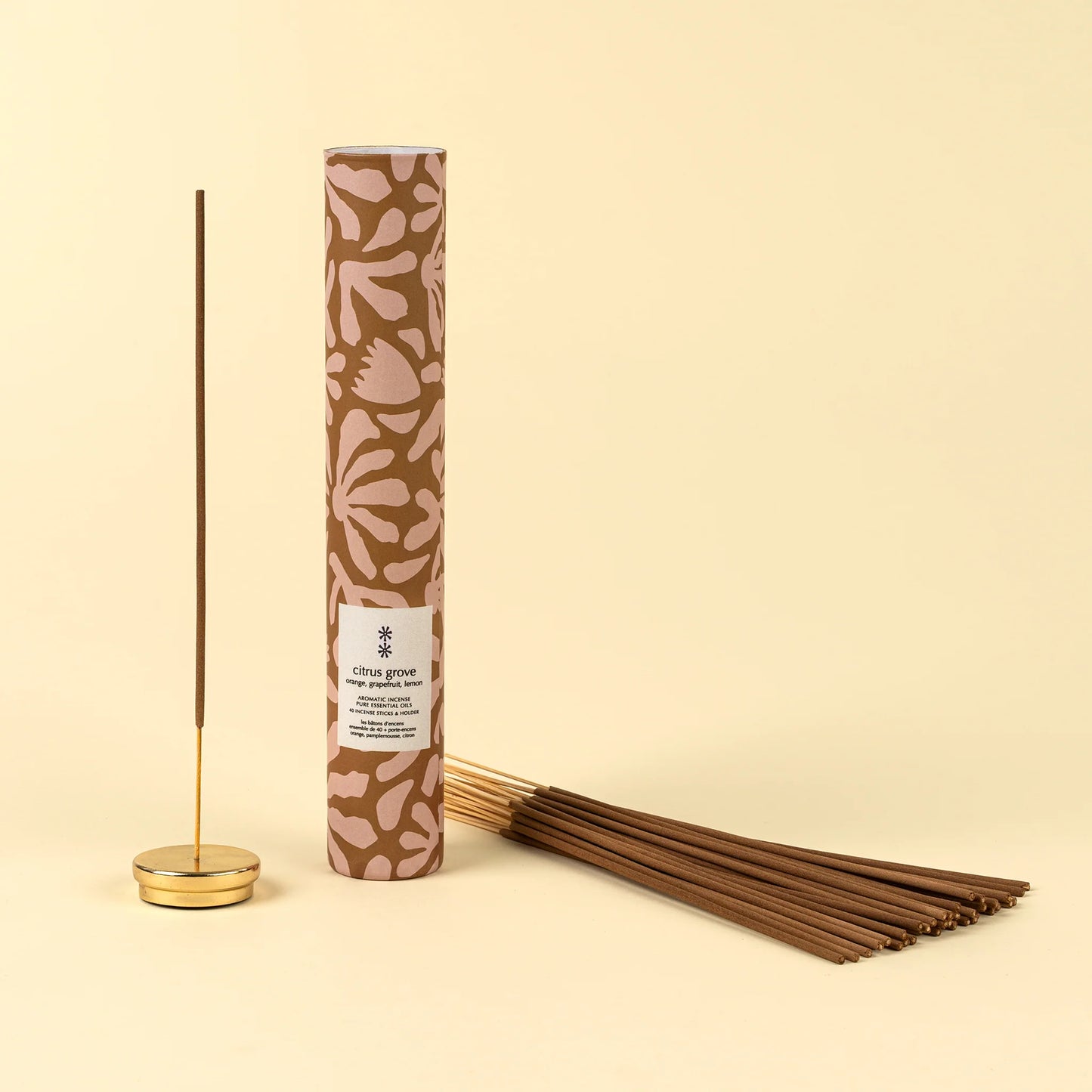 Citrus Grove Incense Set with Holder