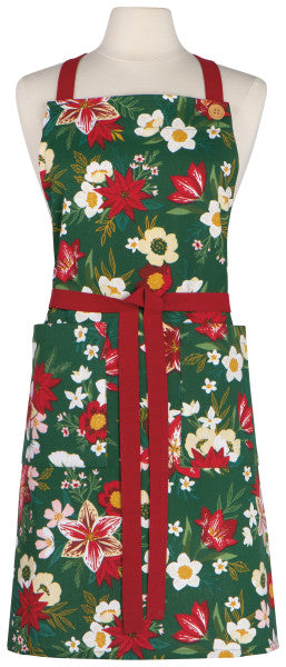 Amaryllis Christmas Apron