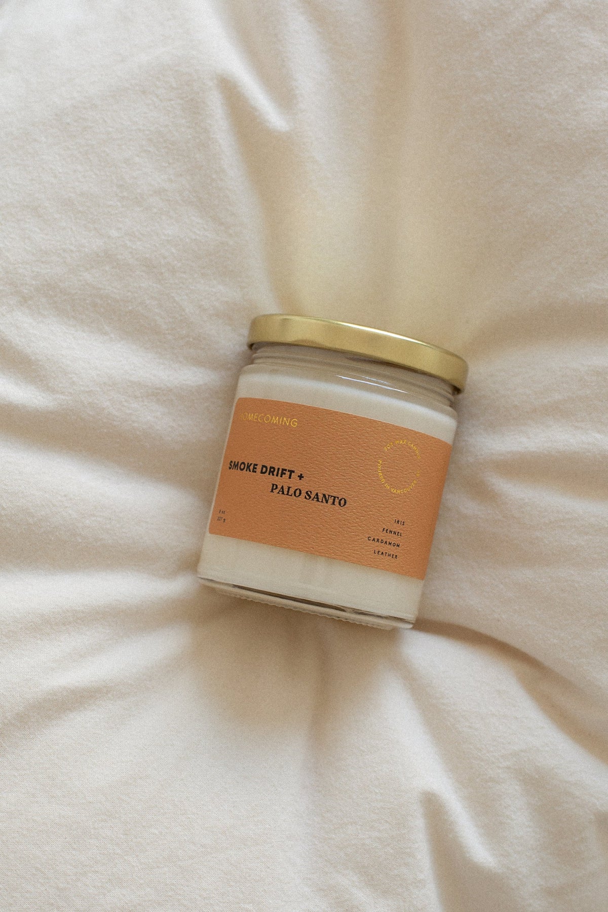 Smoke Drift and Palo Santo Candle