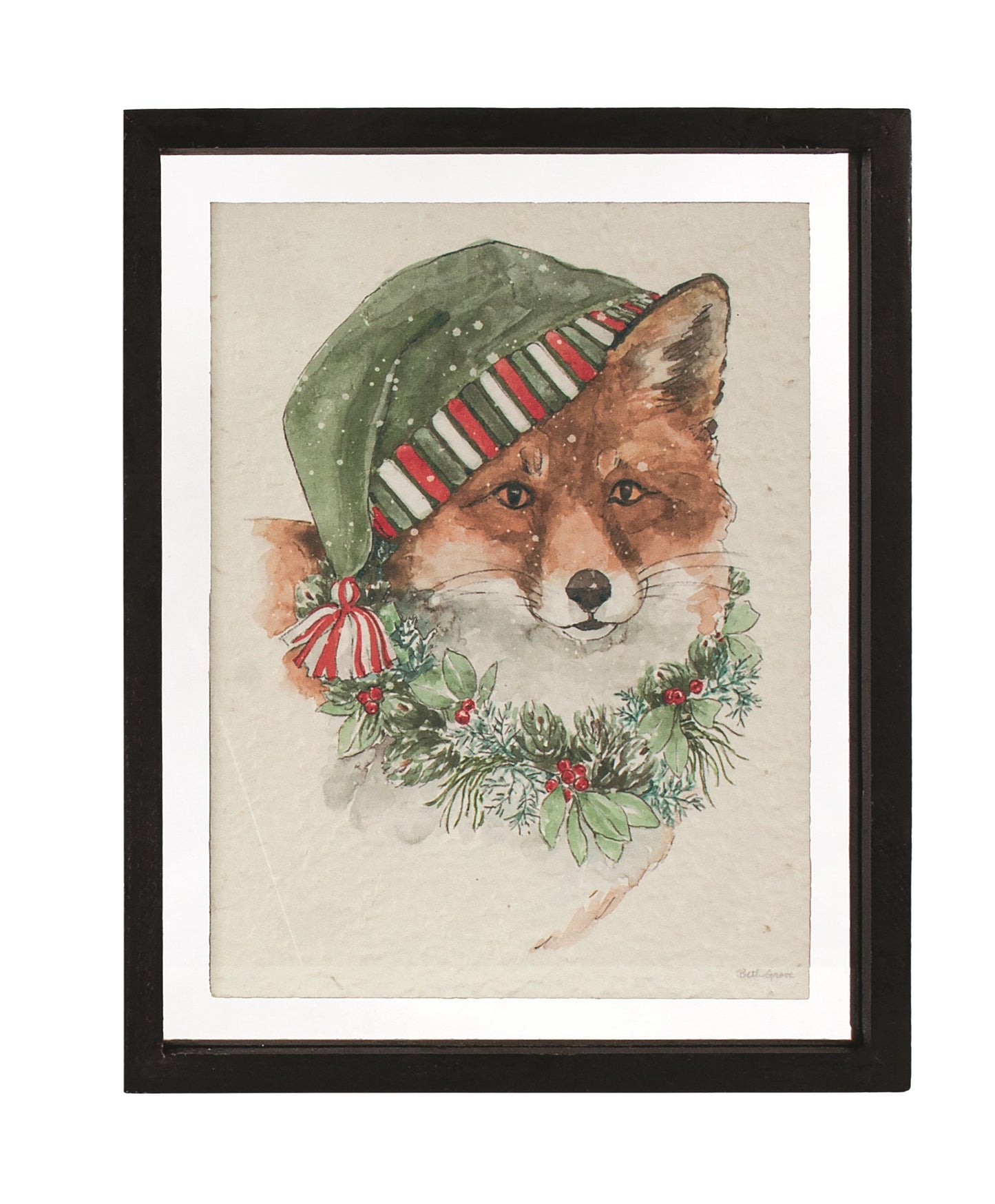 Christmas Fox Wall Art