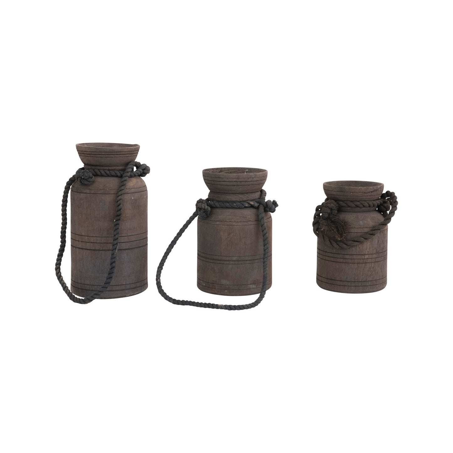 Found Wooden Milk Jug