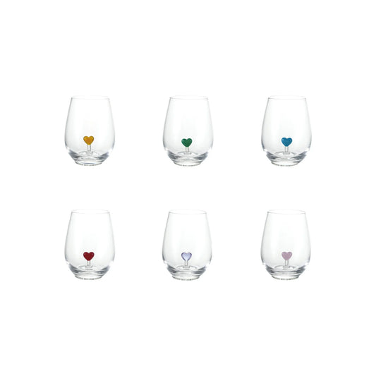 Heart Wine Glass