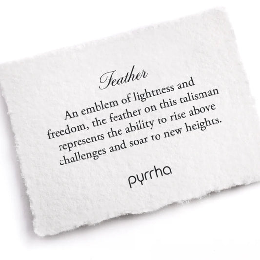 Feather Talisman Necklace by Pyrrha