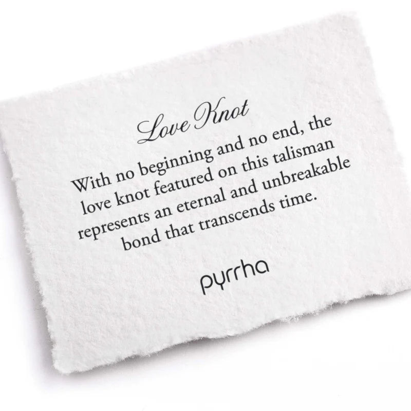 Love Knot Talisman Necklace by Pyrrha