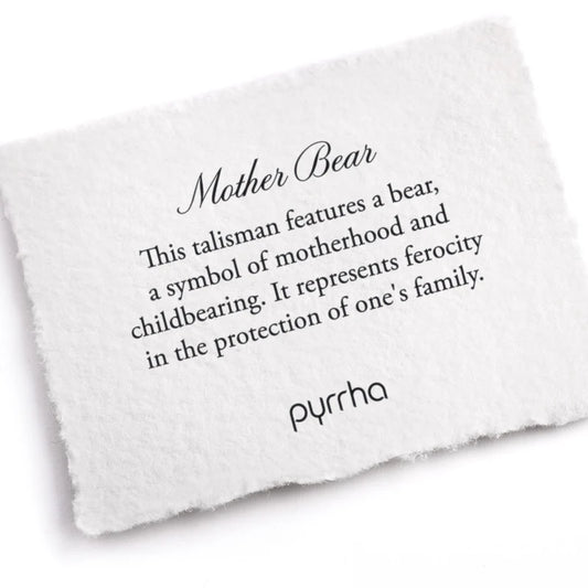Mother Bear Talisman Necklace by Pyrrha