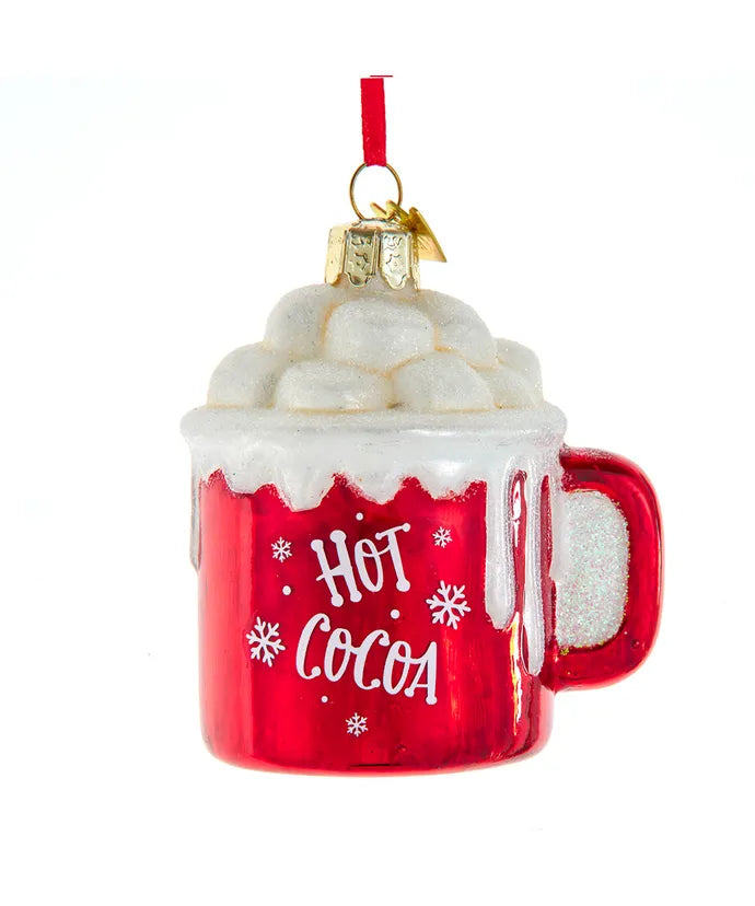 Nobel Gems Hot Cocoa Glass Ornament