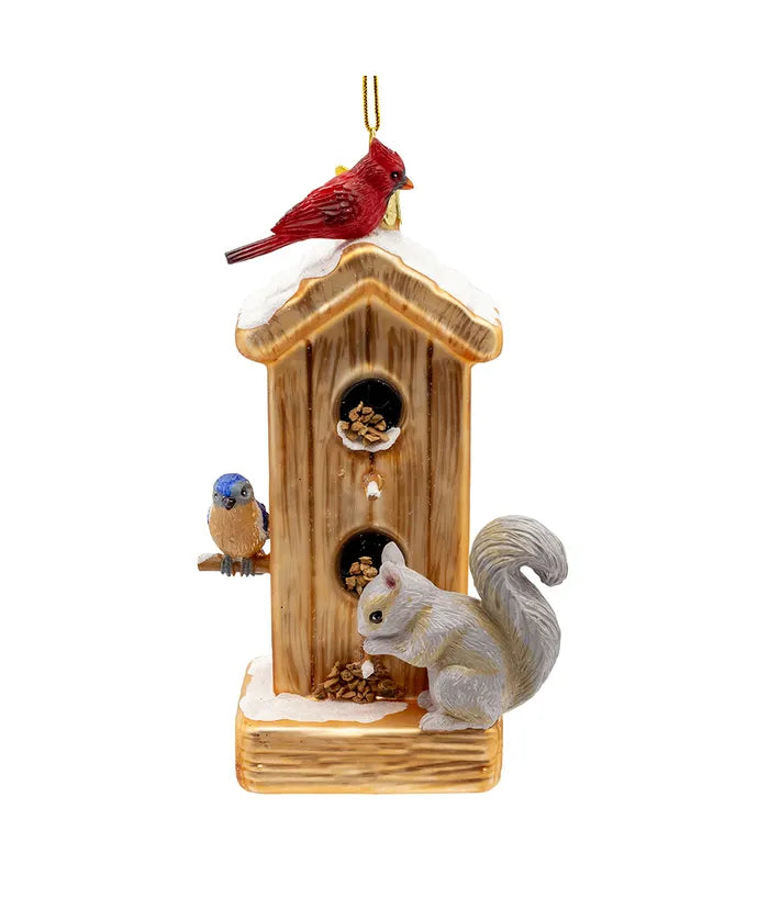 Nobel Gems Glass Bird Feeder Ornament