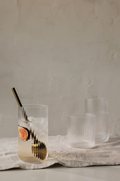 Fluted Drinking Glass