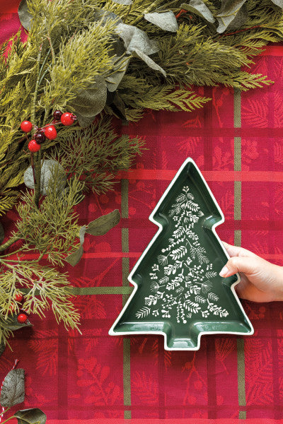 Winterberry Christmas Tree Tray