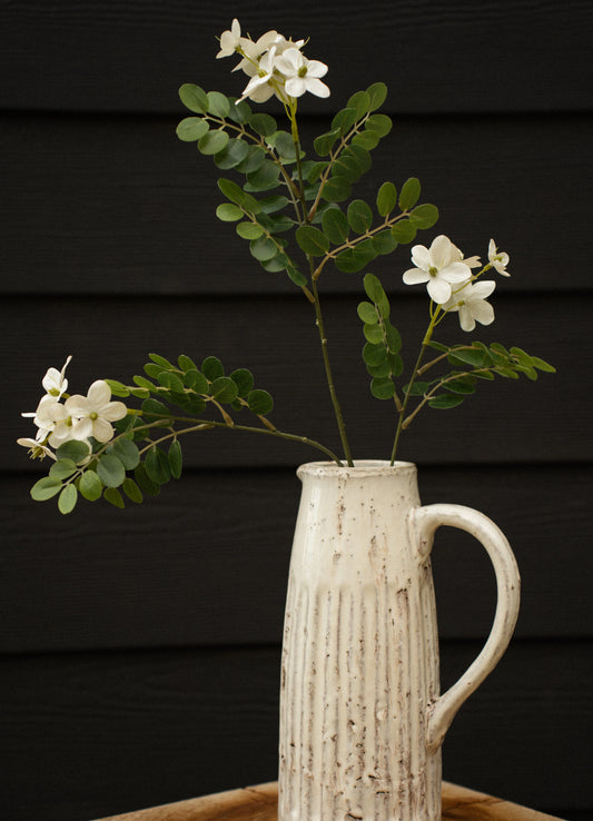 Faux Locust Flower Branch