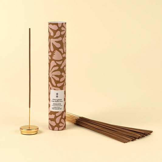 Citrus Grove Incense Set with Holder