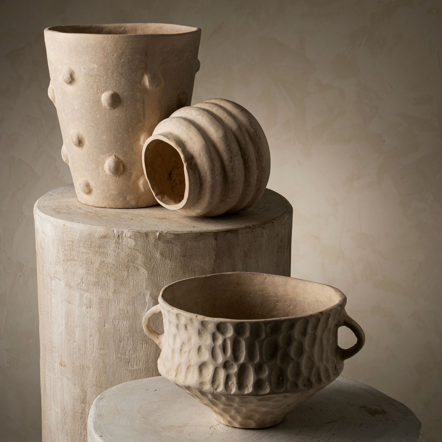 Polka Paper Mache Vase