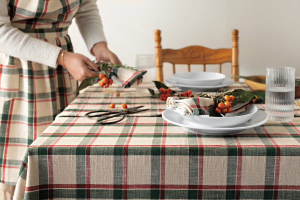 Noel Plaid Christmas Tablecloth