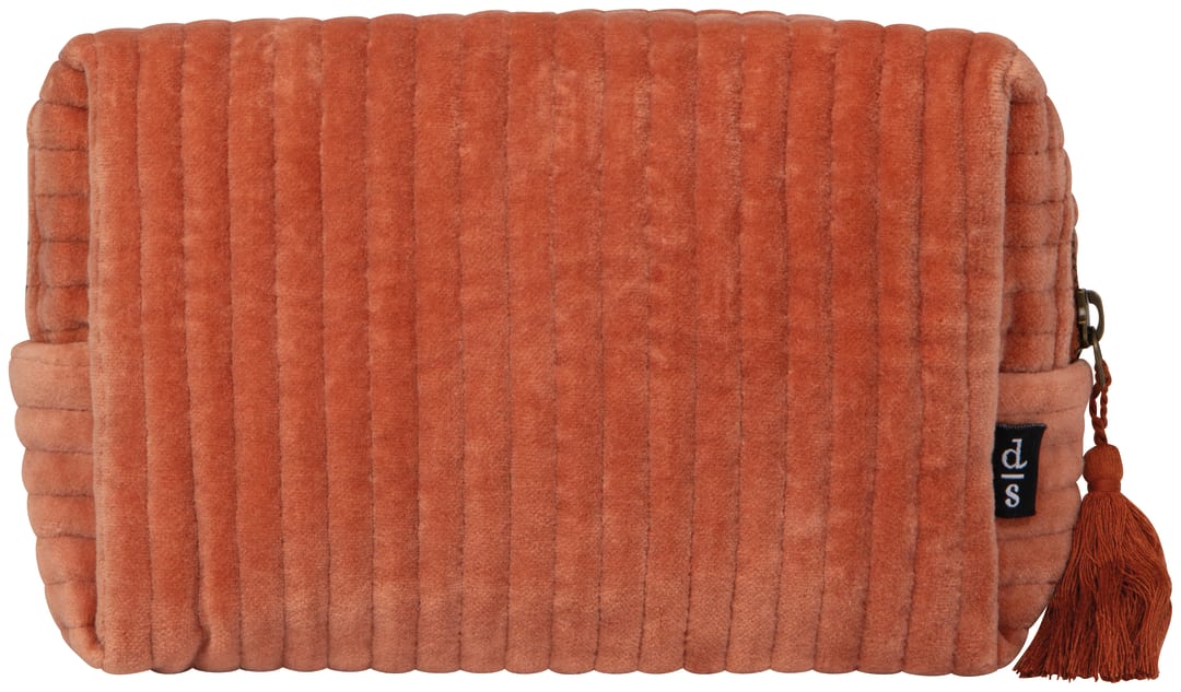 Quilted Velvet Cosmetic Bag