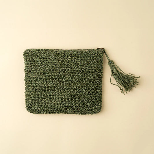 Lola Woven Jute Pouch