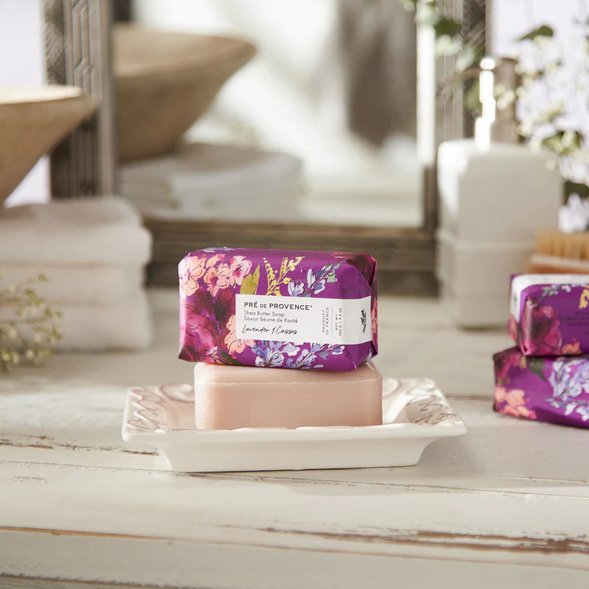 Lavender and Cassis Pre de Provence Soap