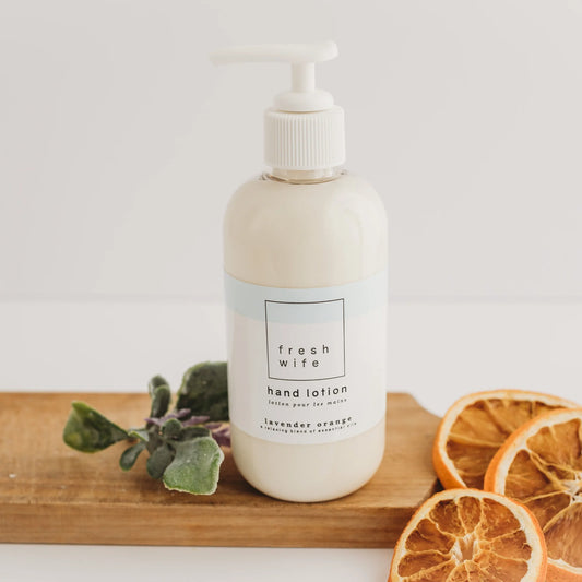Lavender Orange Hand Lotion by Fresh Wife Co