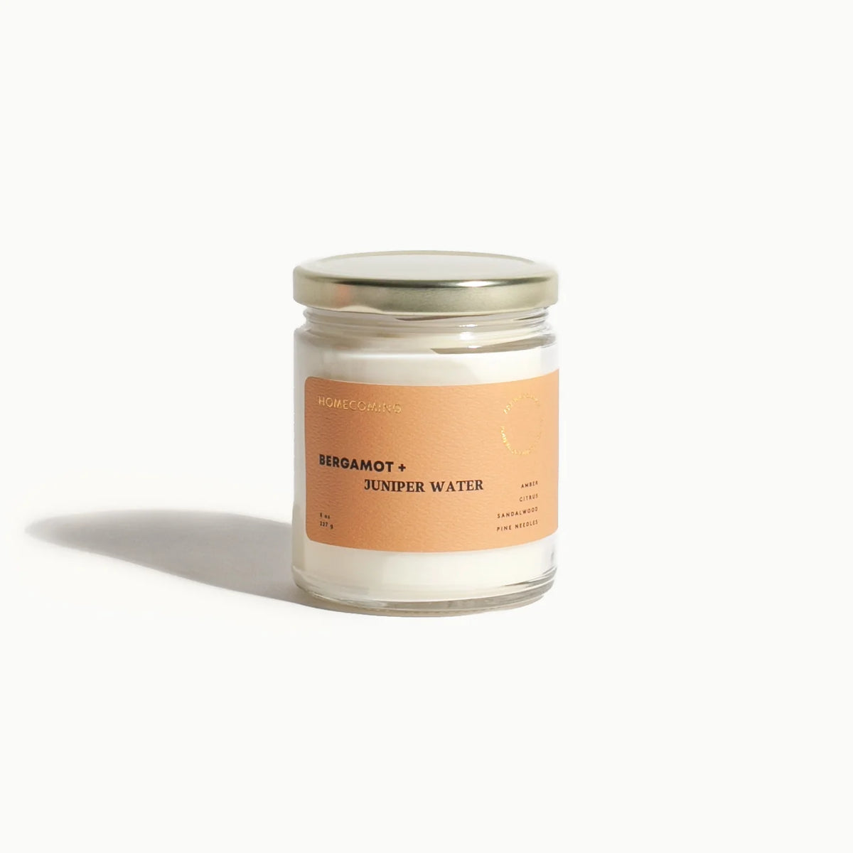 Bergamot and Juniper Water Candle
