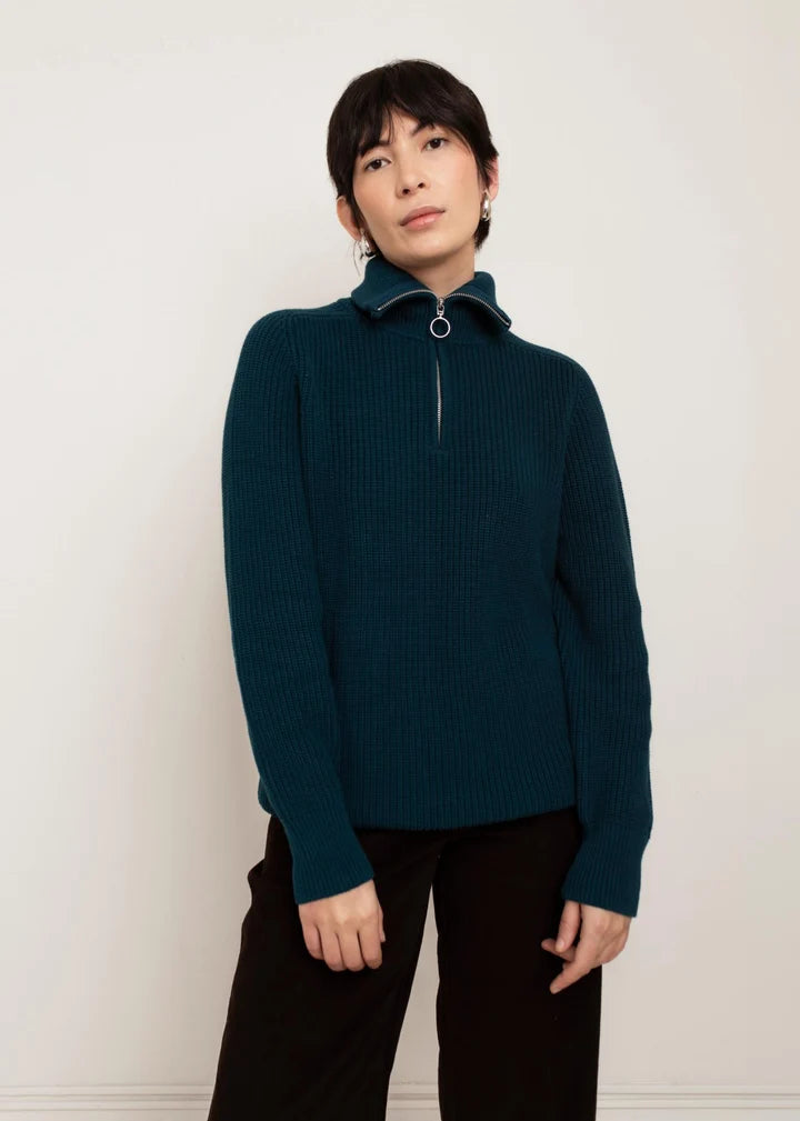 Devon Funnel Zip Sweater