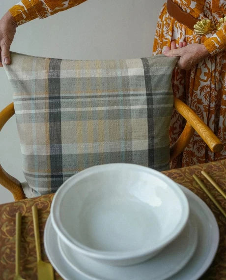 Plaid Delacourt Pillow