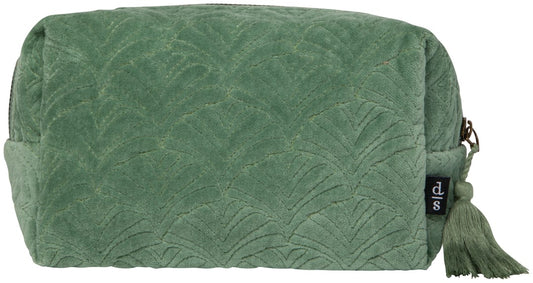Quilted Velvet Cosmetic Bag