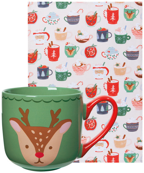 Cozy Cup and Tea Towel Set