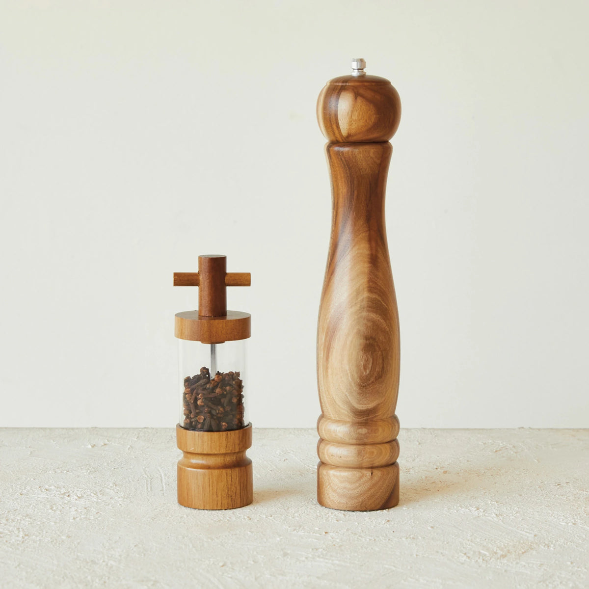 Acacia Wood Pepper or Salt Mill