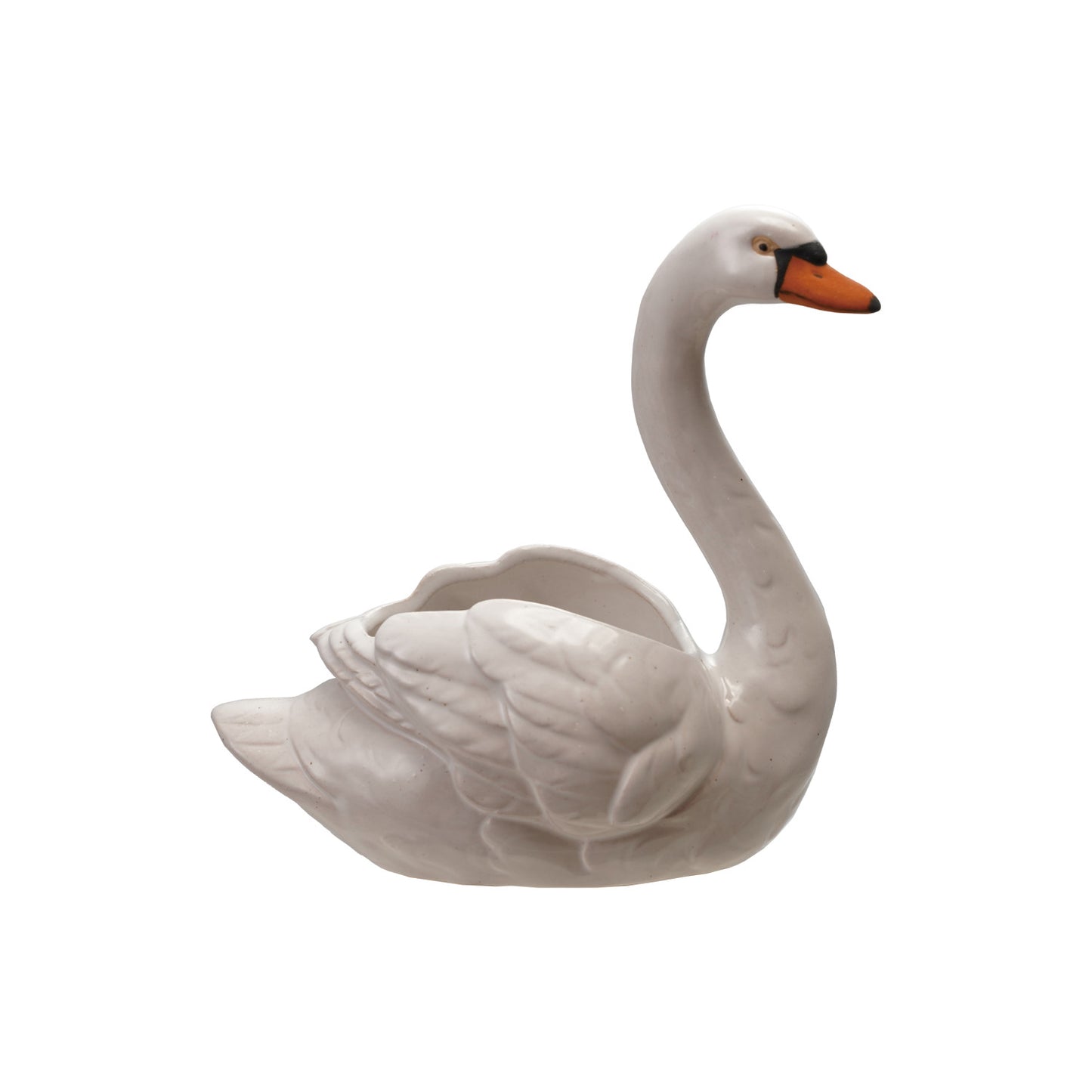 Stonewear Swan Vase Planter
