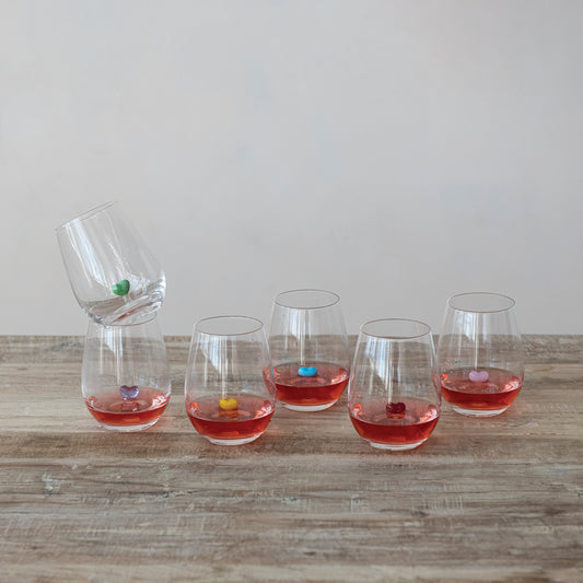 Heart Wine Glass