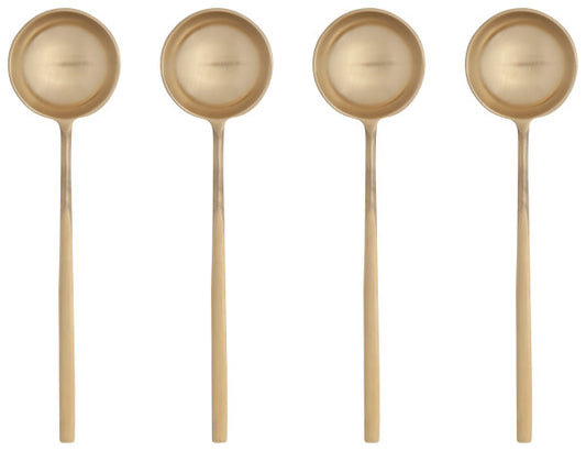 Set of Gold Long Spoons