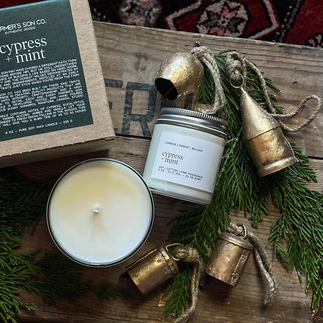 Cypress and Mint Candle by Farmer's Son