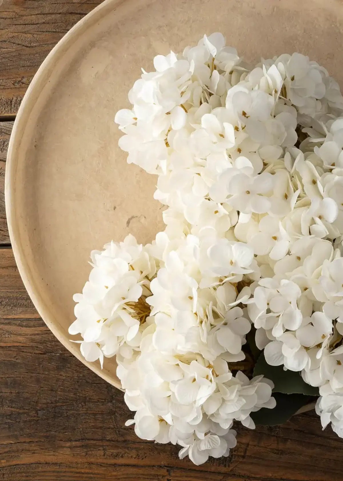 Faux Hydrangea Floral Stem