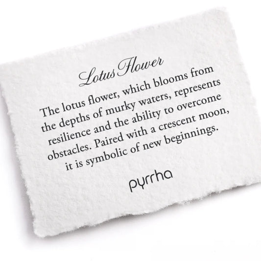 Lotus Flower Talisman Necklace by Pyrrha
