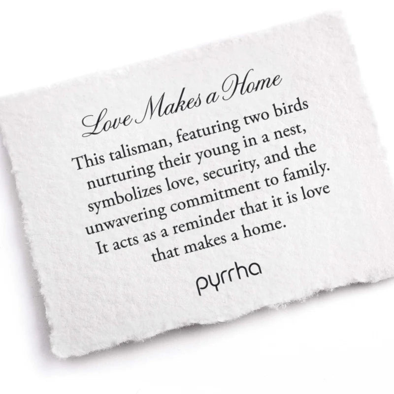 Love Makes a Home Talisman Necklace by Pyrrha