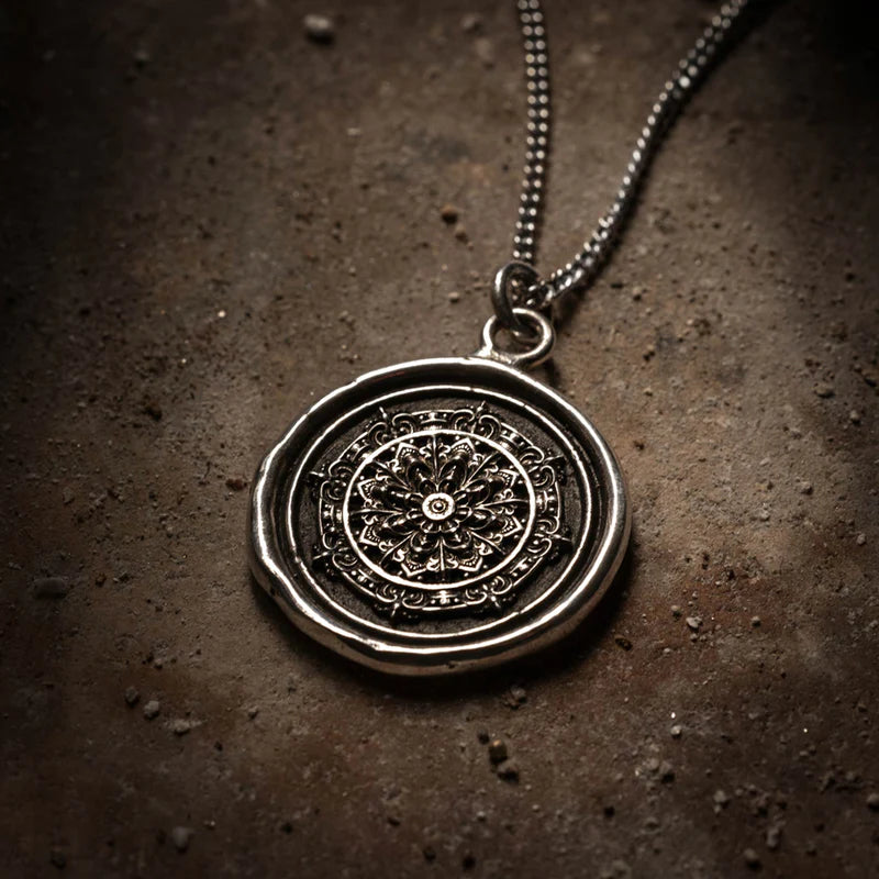 Mandala Talisman Necklace by Pyrrha