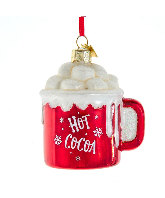 Nobel Gems Hot Cocoa Glass Ornament