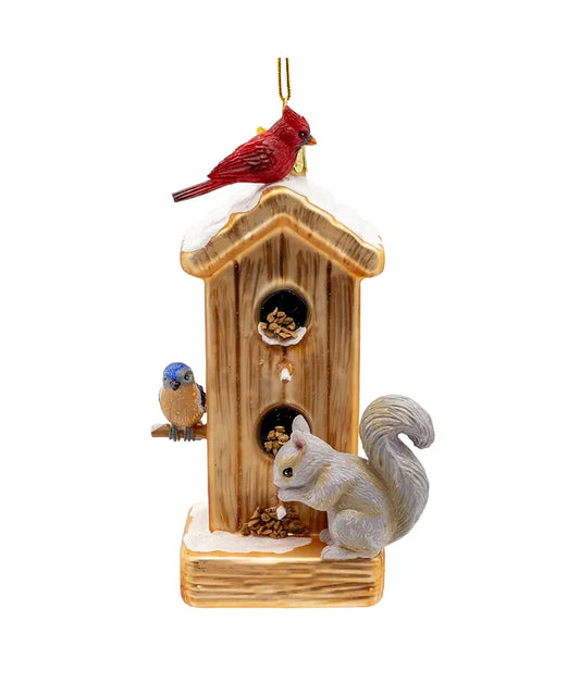 Nobel Gems Glass Bird Feeder Ornament