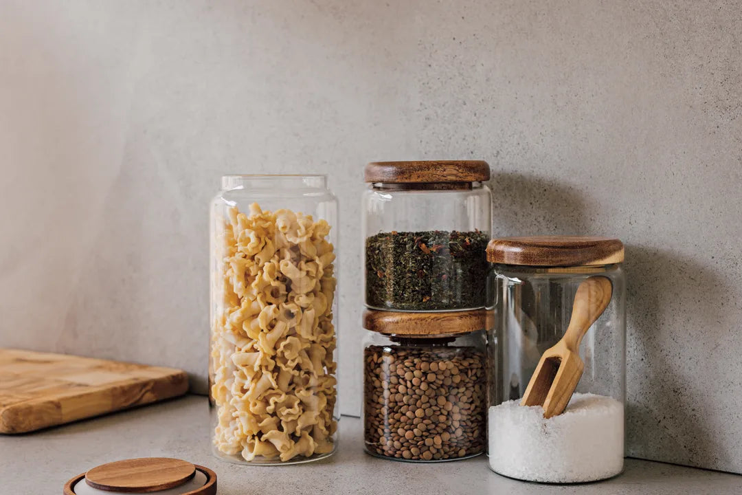 Glass Acacia Jars
