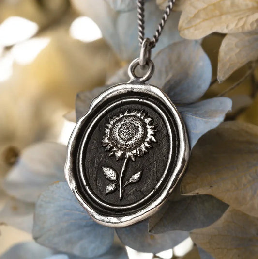 Sunflower Talisman Necklace by Pyrrha