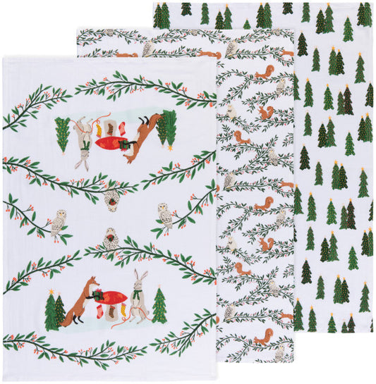 Forest Fete Floursack Tea Towel Set