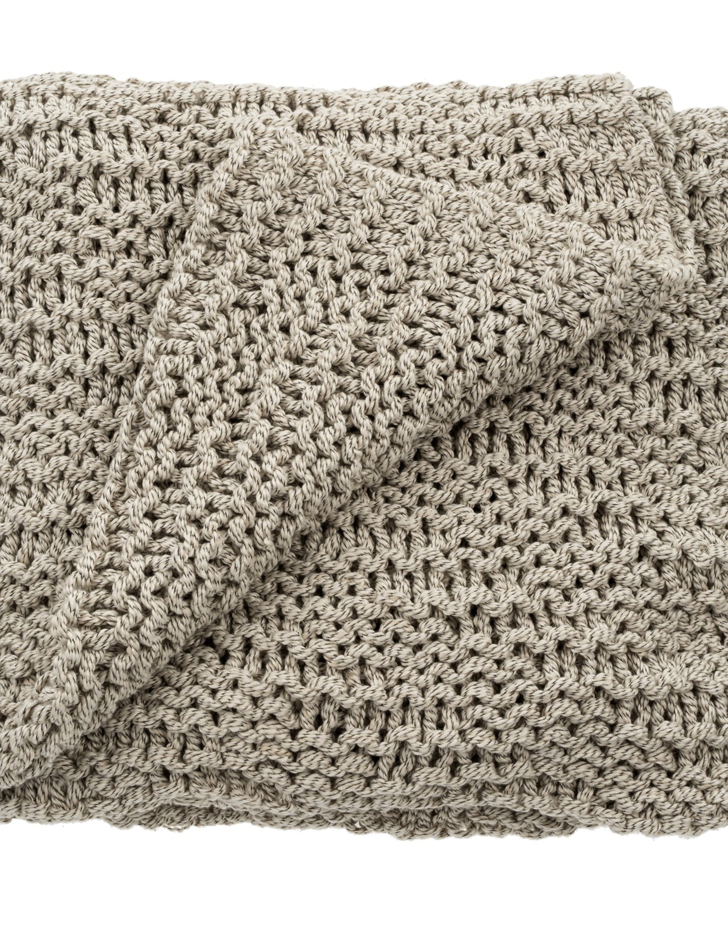 Waves Cotton Knit Throw Blanket