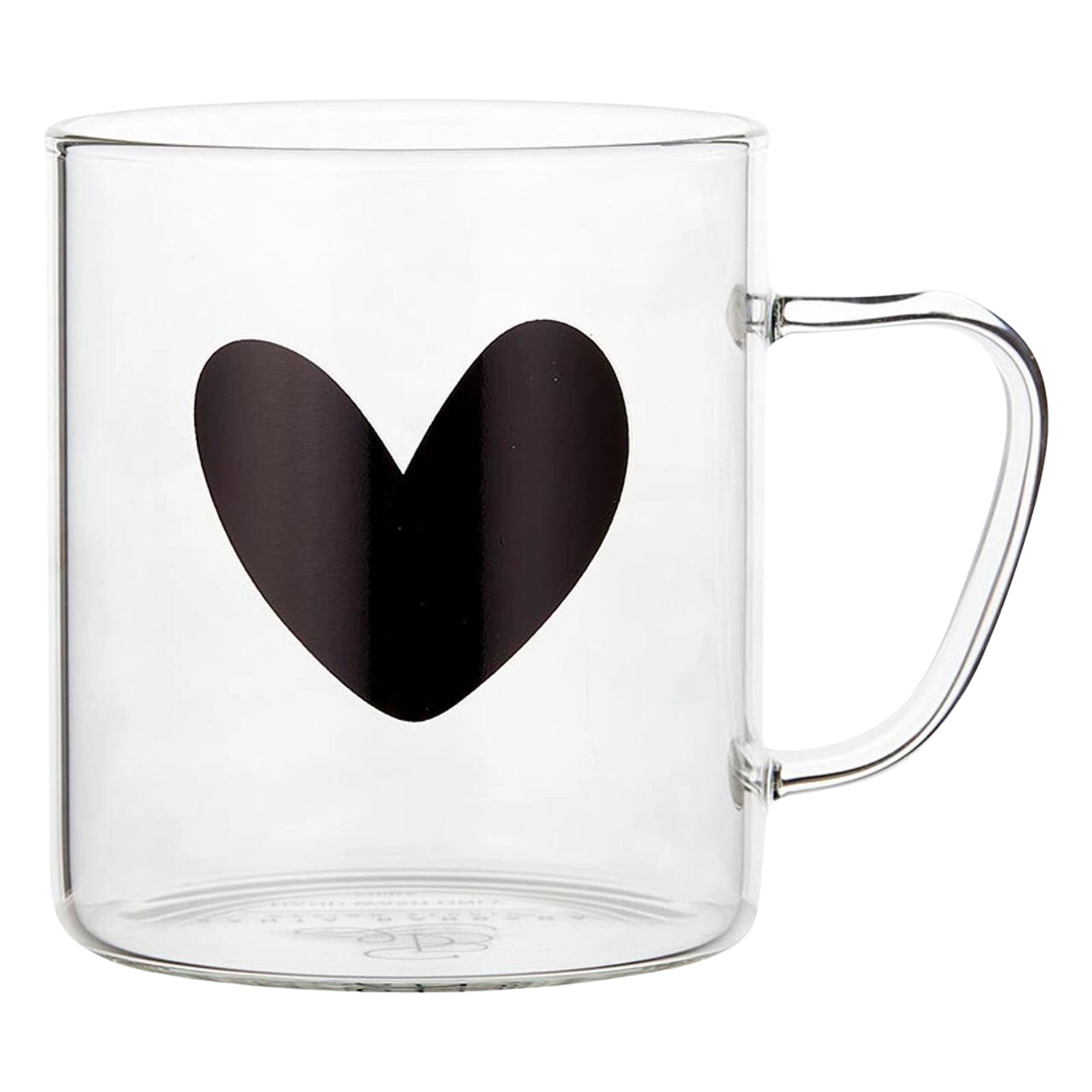 Glass Heart Mug