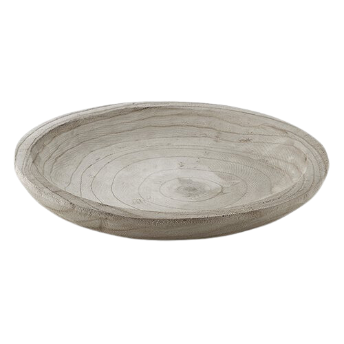 Grey Paulownia Wood Bowl